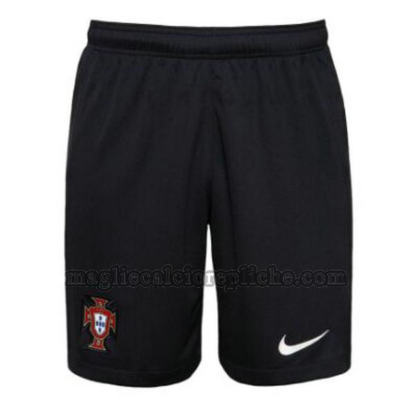 seconda pantaloncini calcio portogallo 2024 nero
