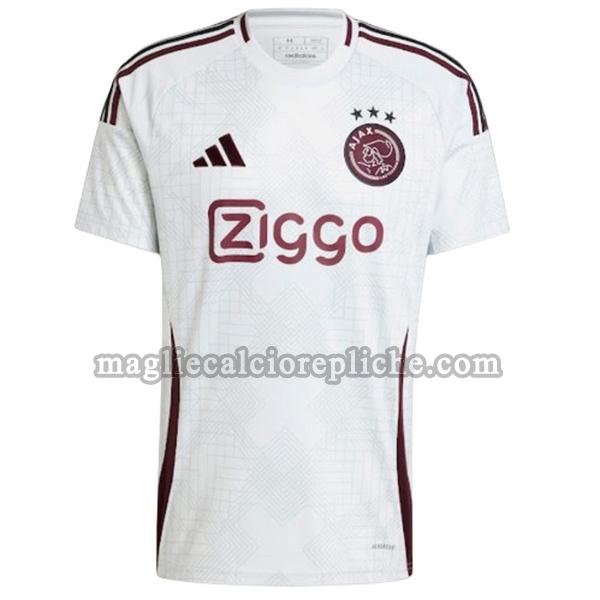 terza maglie calcio ajax 2024 2025 thailandia bianco