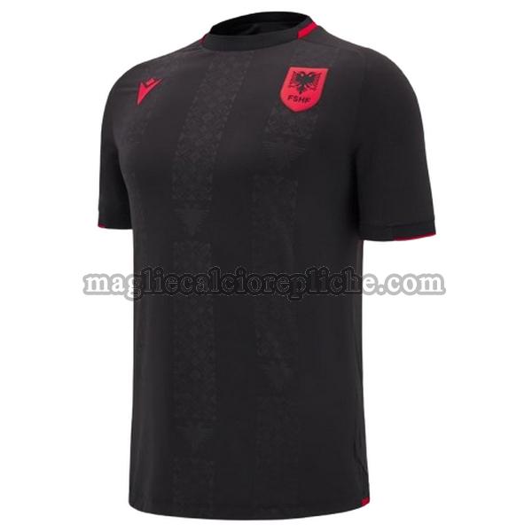 terza maglie calcio albania 2024 thailandia nero