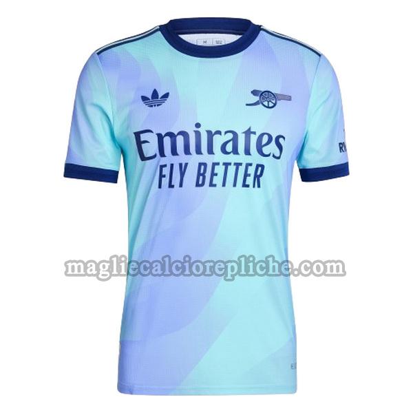 terza maglie calcio arsenal 2024 2025 blu verde