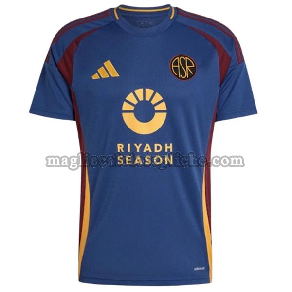 terza maglie calcio as roma 2024 2025 thailandia blu