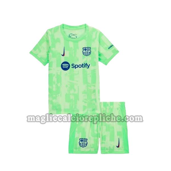 terza maglie calcio bambino barcellona 2024 2025 verde