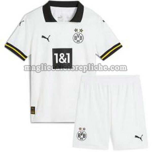 terza maglie calcio bambino borussia dortmund 2024 2025 bianco