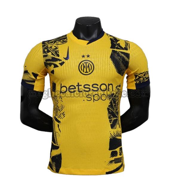 terza maglie calcio inter 2024 2025 player giallo