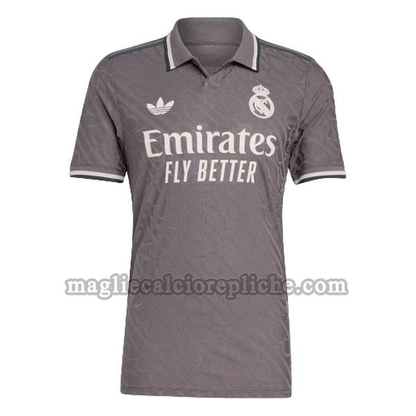 terza maglie calcio real madrid 2024 2025 thailandia grigio