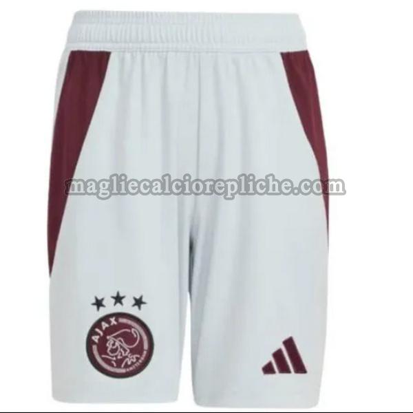 terza pantaloncini calcio ajax 2024 2025 bianco