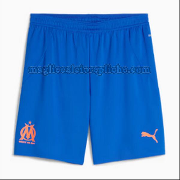 terza pantaloncini calcio olympique marsiglia 2024 2025 blu