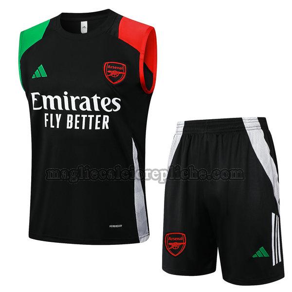 vests calcio arsenal 2024 2025 completo nero