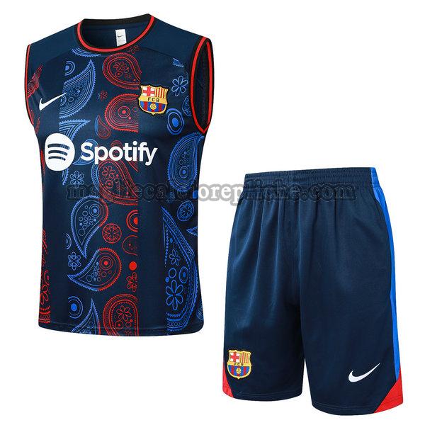 vests calcio barcellona 2024 2025 completo blu