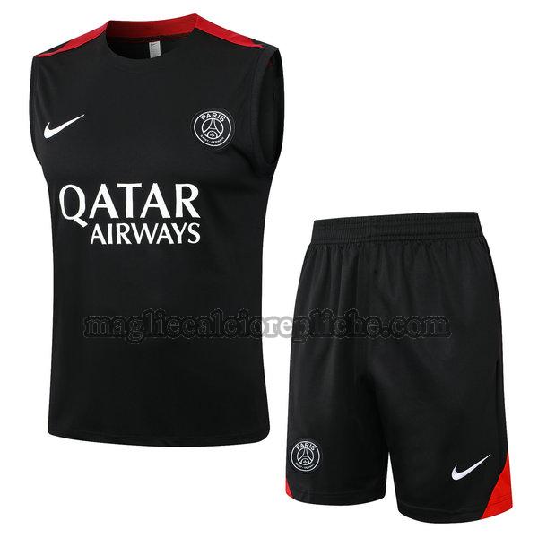 vests calcio psg 24 25 completo nero